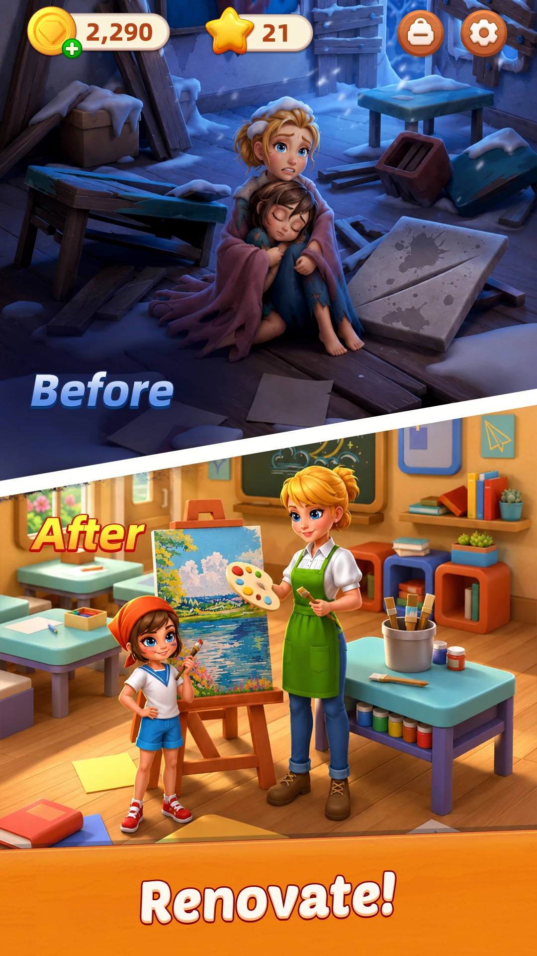 Bubble Shooter: Rescue Family screenshot